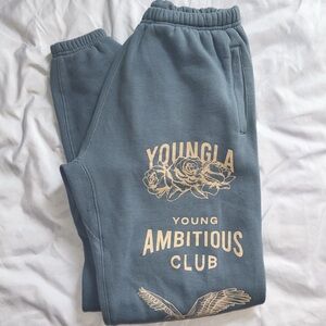 Blue Young LA joggers M